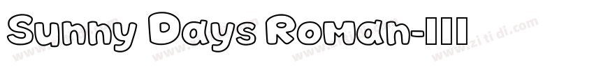 Sunny Days Roman字体转换